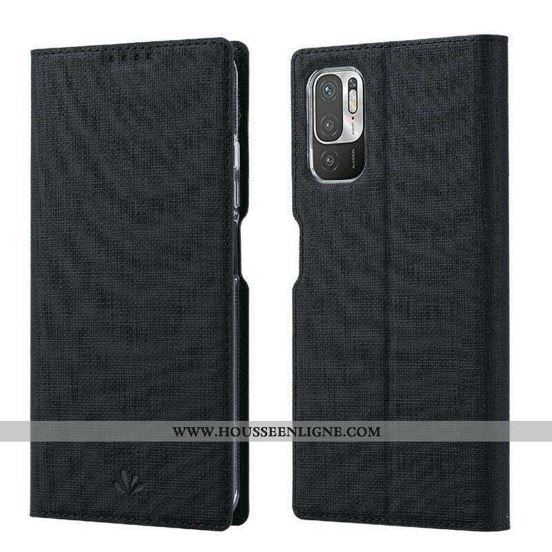 Flip Cover Xiaomi Redmi Note 10 5G / Poco M3 Pro 5G Texturée VILI DMX