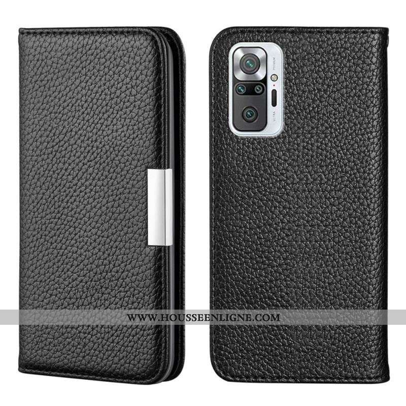 Flip Cover Xiaomi Redmi Note 10 Pro Simili Cuir Litchi Ultra Chic