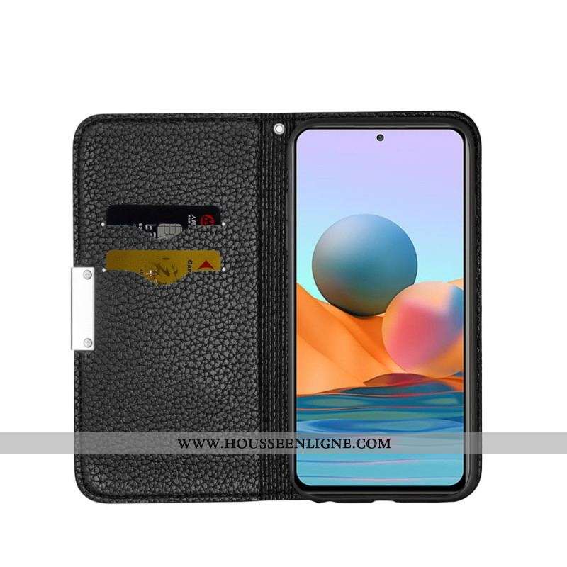 Flip Cover Xiaomi Redmi Note 10 Pro Simili Cuir Litchi Ultra Chic