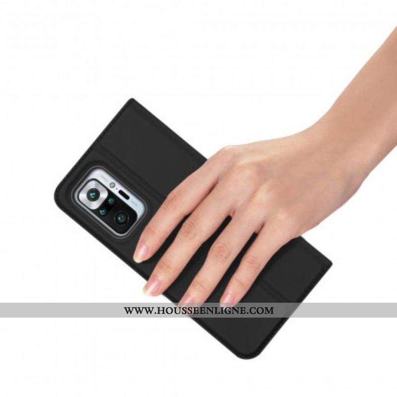 Flip Cover Xiaomi Redmi Note 10 Pro Skin Pro DUX DUCIS