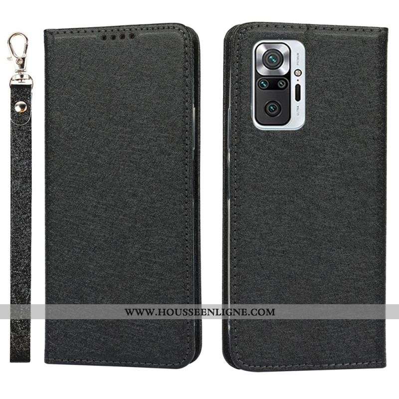 Flip Cover Xiaomi Redmi Note 10 Pro Style Cuir Douceur avec Lanière