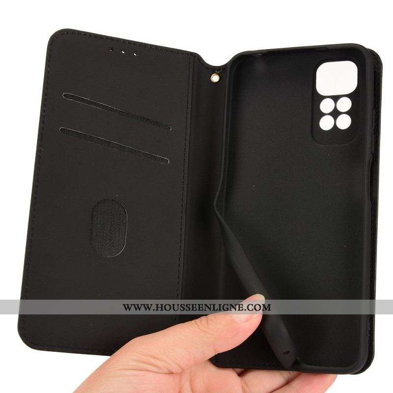 Flip Cover Xiaomi Redmi Note 11 / 11s Effet Cuir Diamant 3D