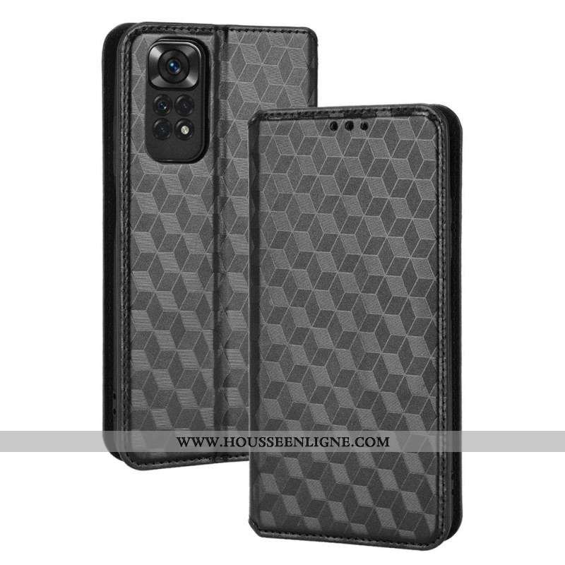 Flip Cover Xiaomi Redmi Note 11 / 11s Effet Cuir Diamant 3D