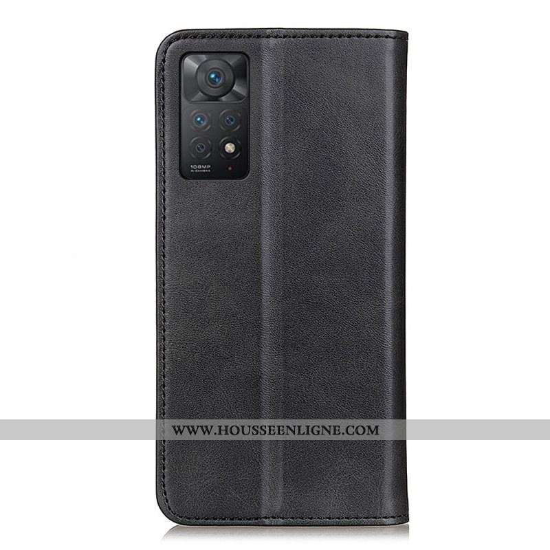 Flip Cover Xiaomi Redmi Note 11 Pro / Note 11 Pro 5G Cuir Fendu Élégance