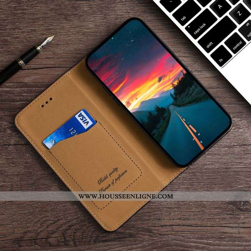 Flip Cover Xiaomi Redmi Note 11 Pro / Note 11 Pro 5G Effet Cuir Texturé