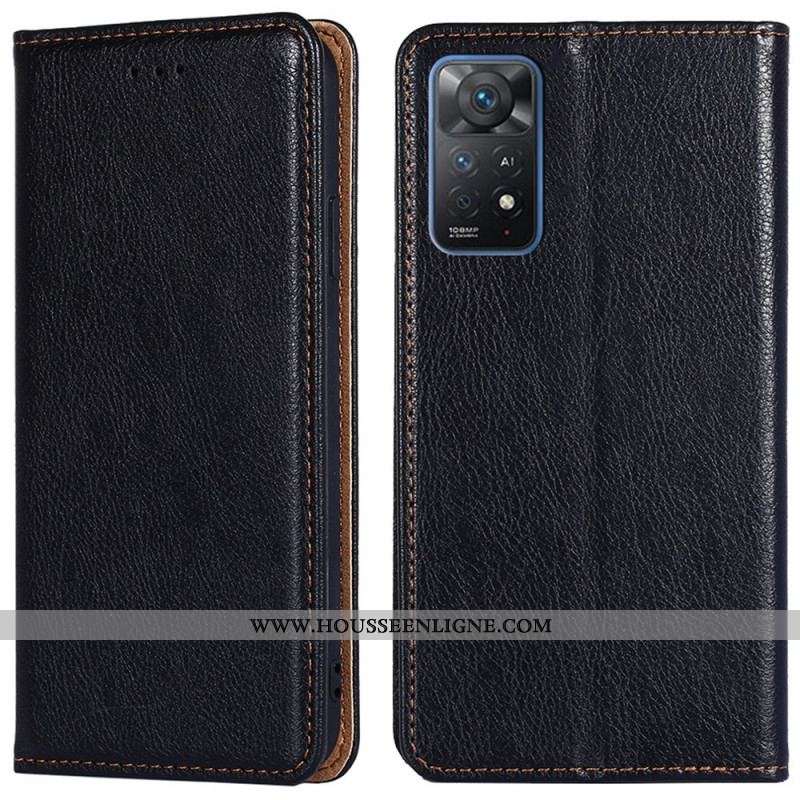 Flip Cover Xiaomi Redmi Note 11 Pro / Note 11 Pro 5G Simili Cuir Coutures