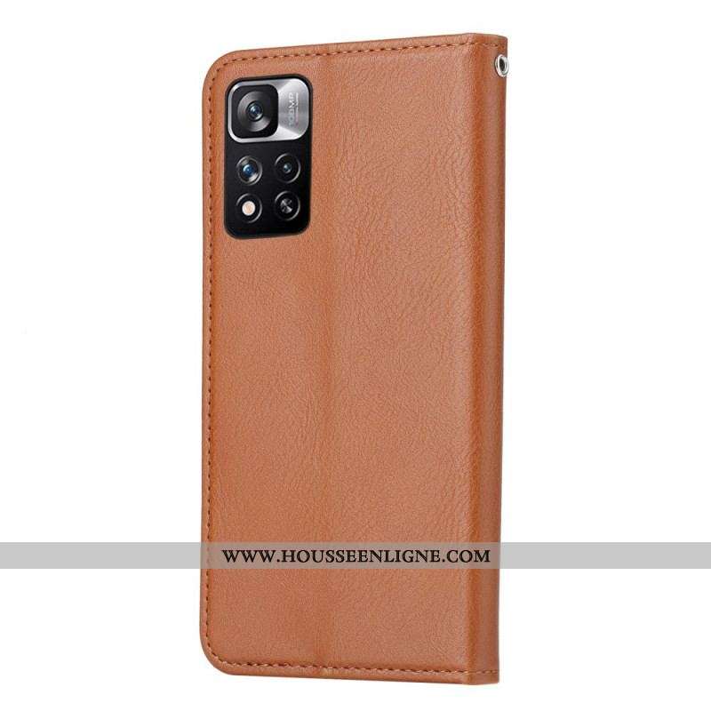 Flip Cover Xiaomi Redmi Note 11 Pro Plus 5G Simili Cuir Porte-Cartes