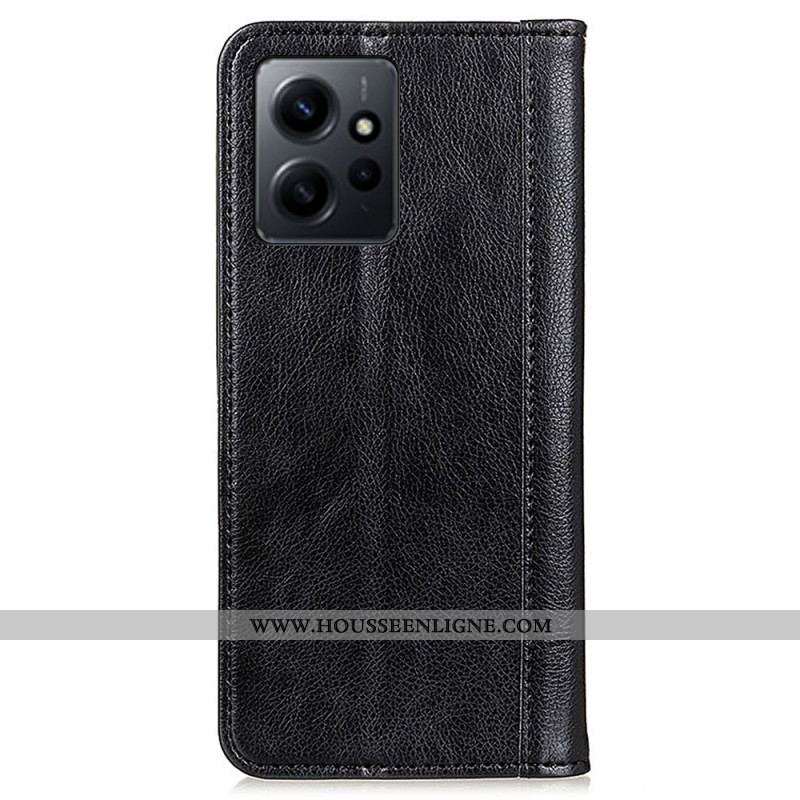 Flip Cover Xiaomi Redmi Note 12 4G Cuir Fendu Vintage