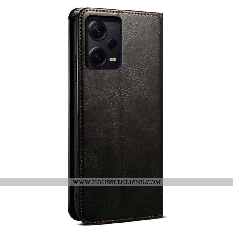 Flip Cover Xiaomi Redmi Note 12 Pro Plus Simili Cuir Ciré