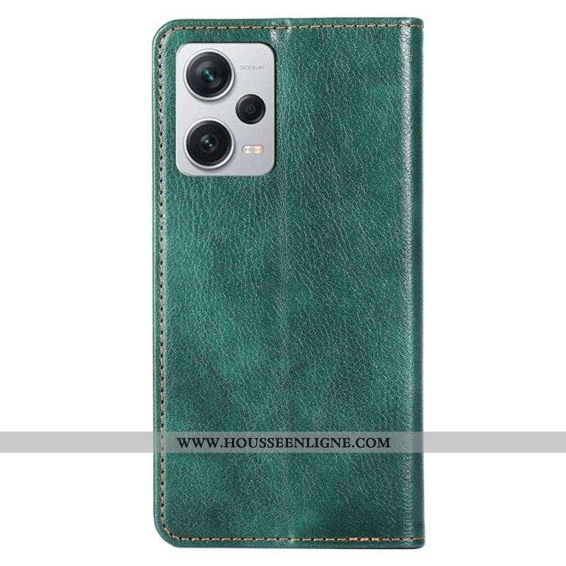 Flip Cover Xiaomi Redmi Note 12 Pro Plus Simili Cuir Coutures