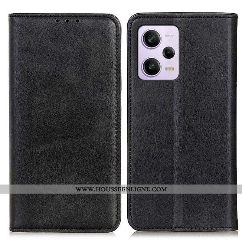 Flip Cover Xiaomi Redmi Note 12 Pro/Poco X5 Pro 5G Cuir Fendu Classique