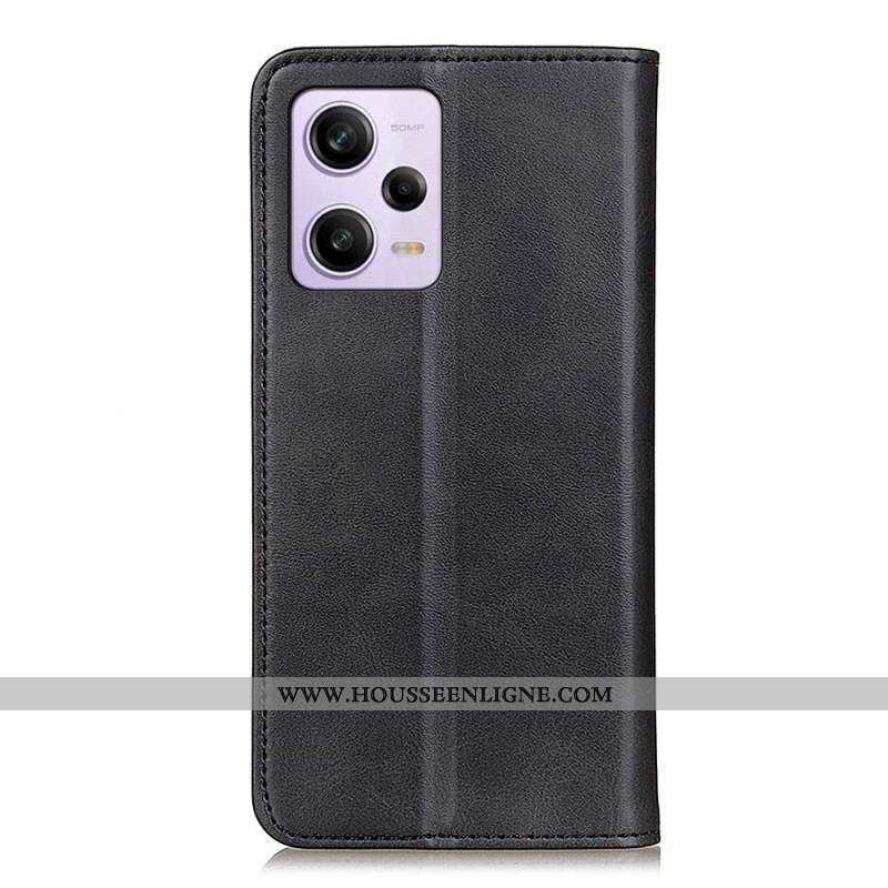 Flip Cover Xiaomi Redmi Note 12 Pro/Poco X5 Pro 5G Cuir Fendu Classique