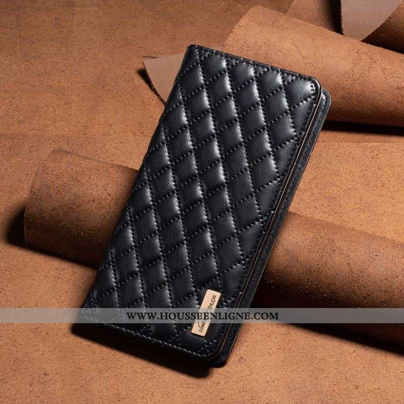 Flip Cover Xiaomi Redmi Note 12 Pro/Poco X5 Pro 5G Matelassée BINFEN COLOR