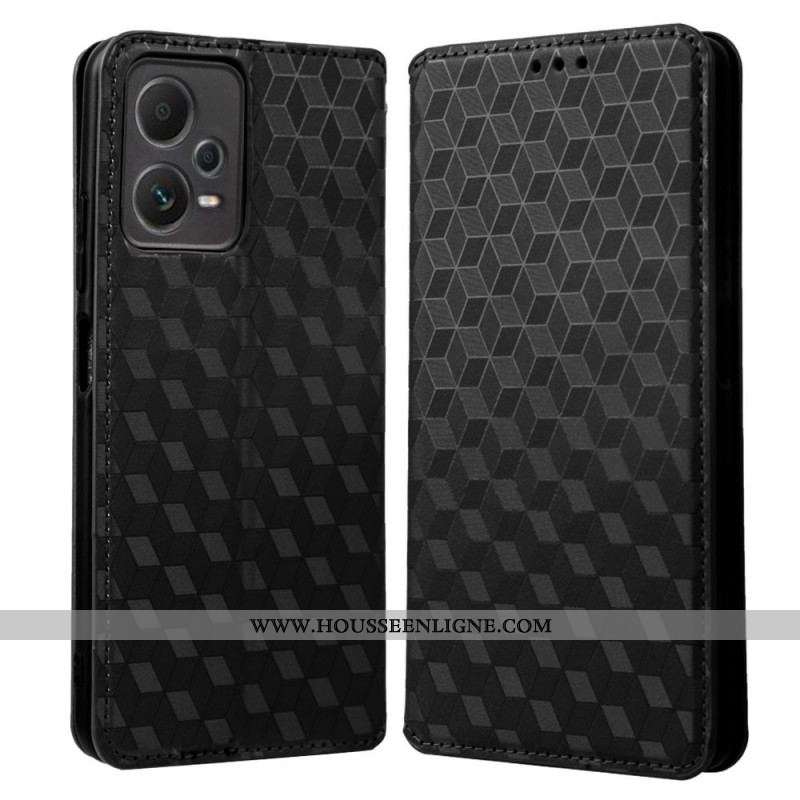 Flip Cover Xiaomi Redmi Note 12 Pro/Poco X5 Pro 5G Motif 3D