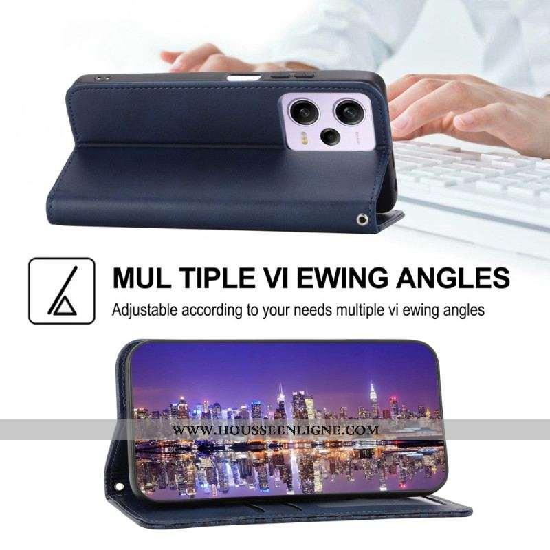 Flip Cover Xiaomi Redmi Note 12 Pro/Poco X5 Pro 5G Style Cuir Motif 3D