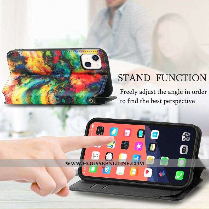 Flip Cover iPhone 13 Mini Design RFID Caseneo