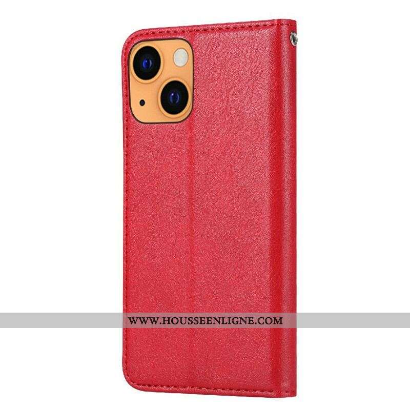 Flip Cover iPhone 13 Mini Simili Cuir Porte-Cartes