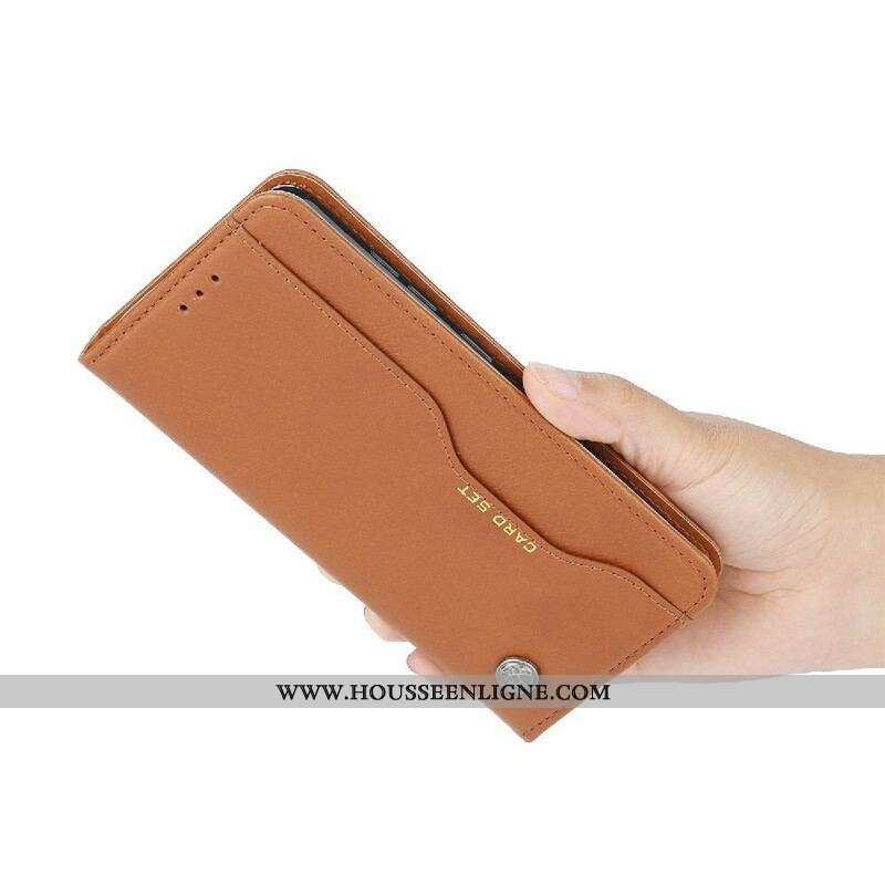 Flip Cover iPhone 13 Mini Simili Cuir Porte-Cartes