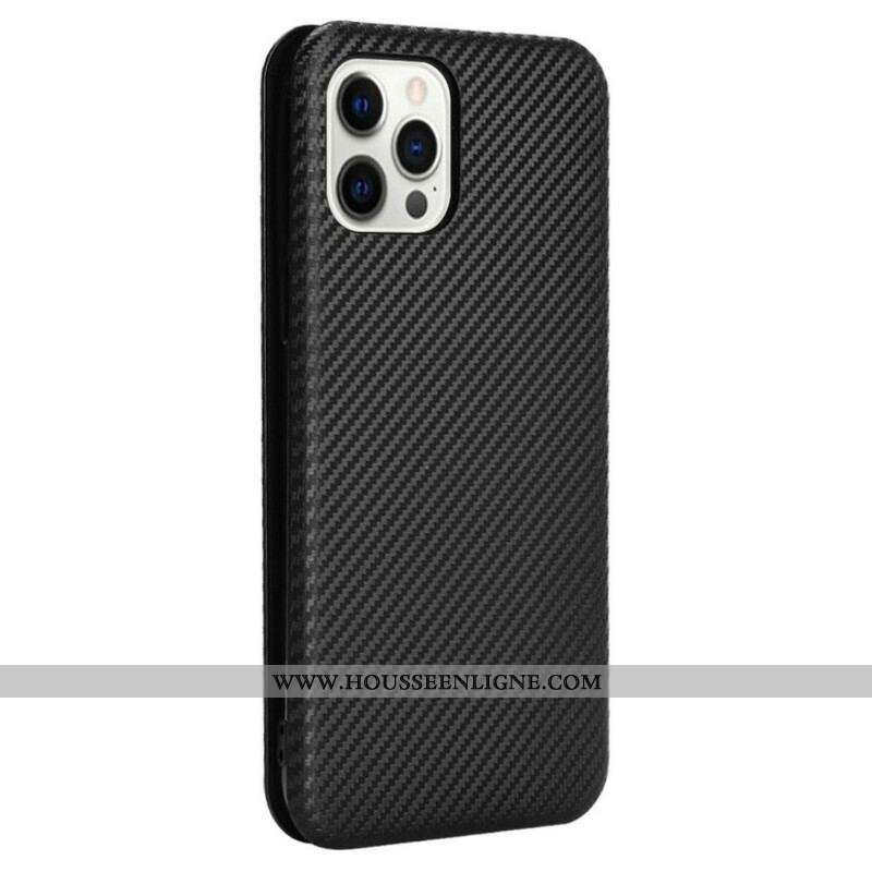 Flip Cover iPhone 13 Pro Fibre Carbone