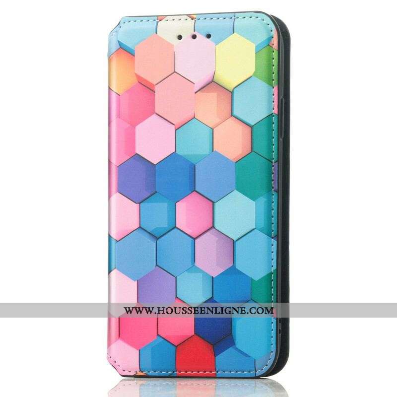 Flip Cover iPhone 13 Pro Max Motif Coloré Surprenant