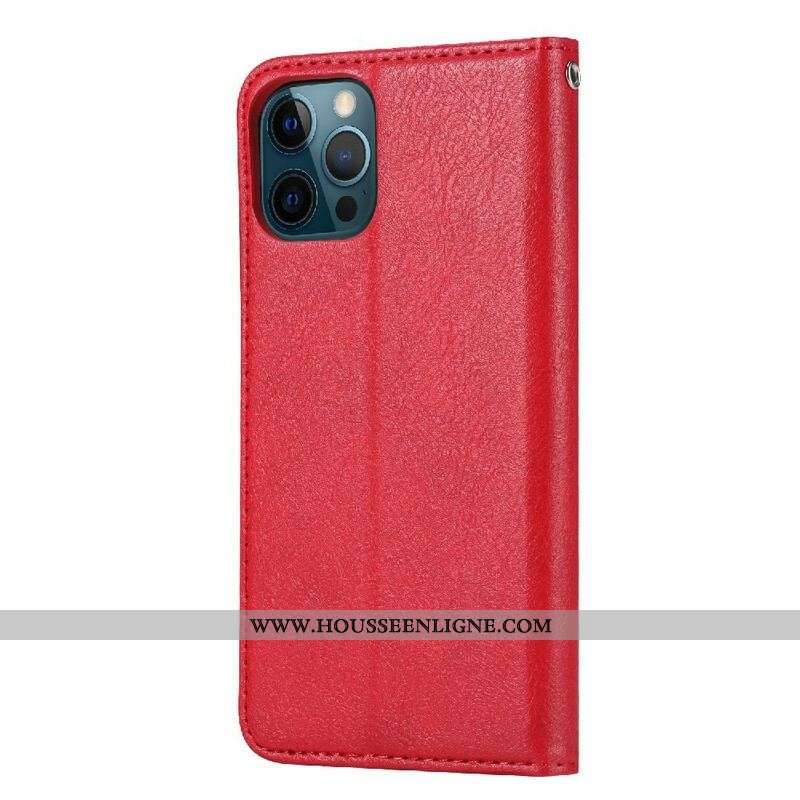 Flip Cover iPhone 13 Pro Simili Cuir Porte-Cartes