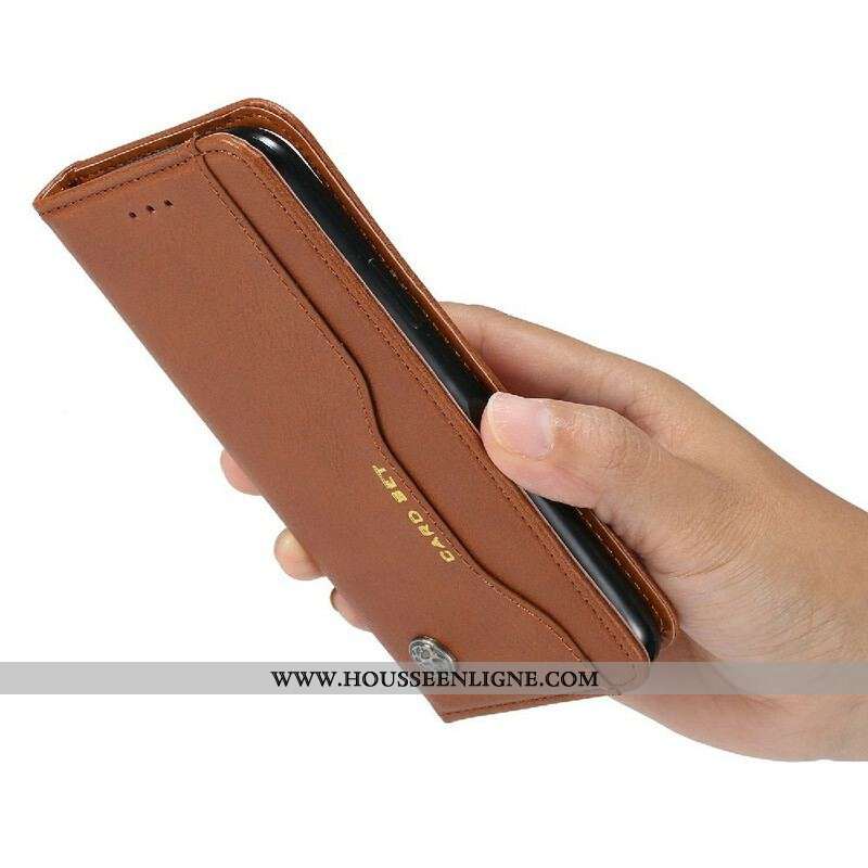 Flip Cover iPhone 13 Pro Simili Cuir Porte-Cartes