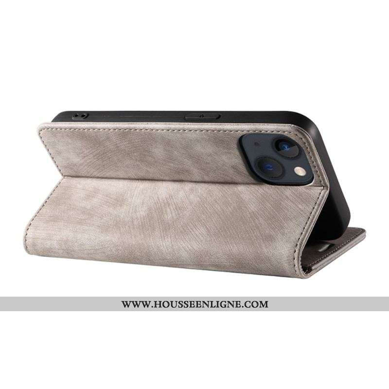 Flip Cover iPhone 14 Plus Simili Cuir Coloré