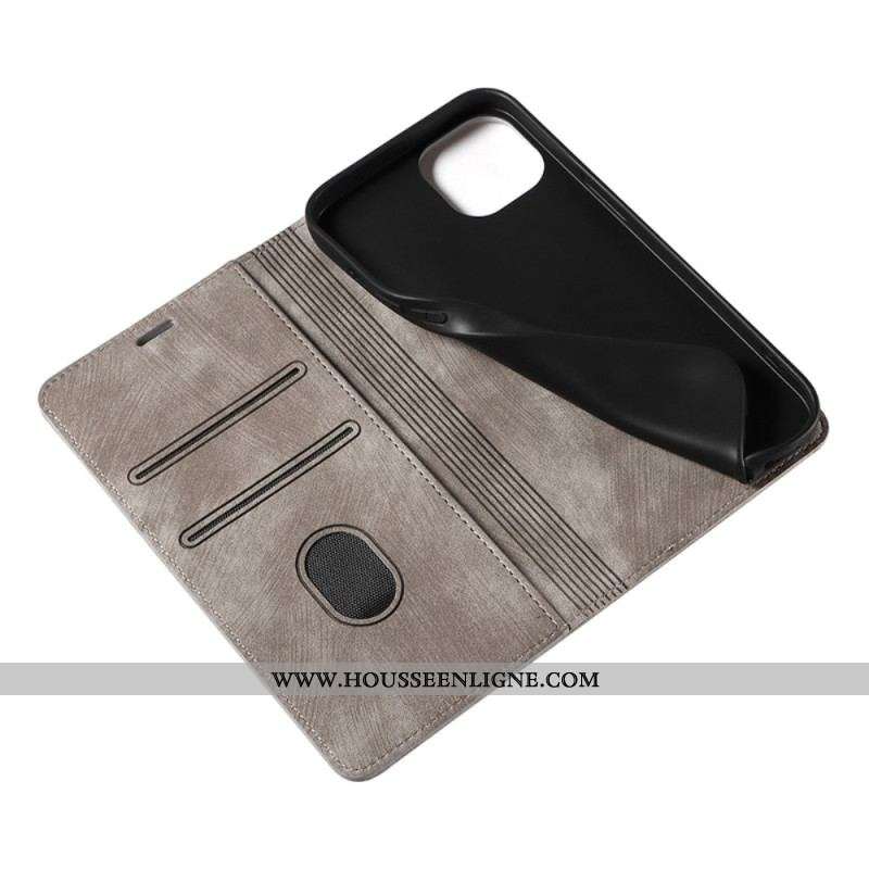 Flip Cover iPhone 14 Plus Simili Cuir Coloré