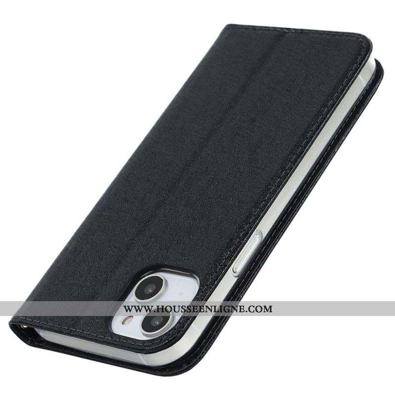 Flip Cover iPhone 14 Plus Style Cuir Douceur avec Lanière