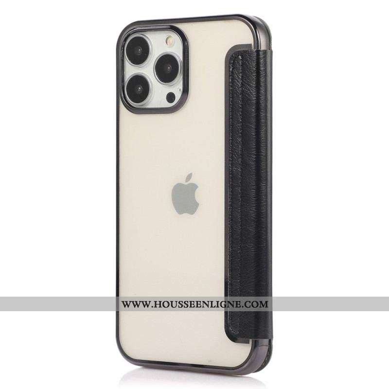 Flip Cover iPhone 14 Pro Simili Cuir Porte-Carte