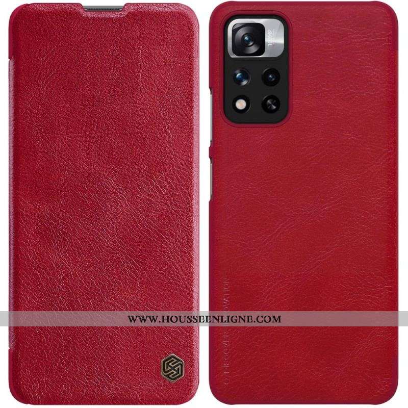 Flip Cover pour Xiaomi Redmi Note 11 Pro Plus 5G Nillkin Qin Series