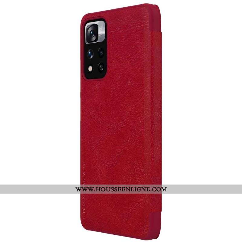 Flip Cover pour Xiaomi Redmi Note 11 Pro Plus 5G Nillkin Qin Series