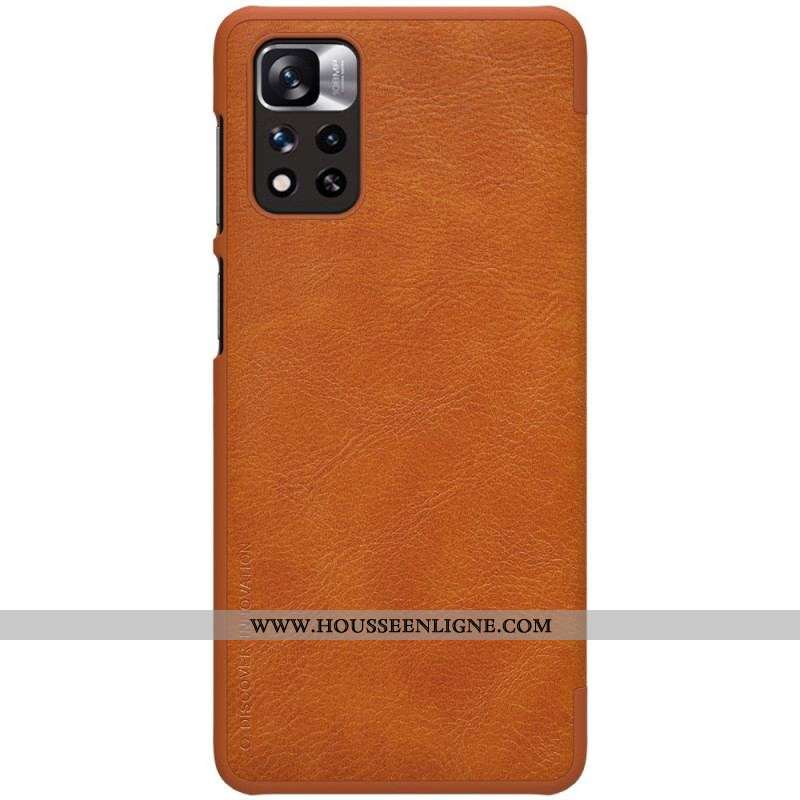 Flip Cover pour Xiaomi Redmi Note 11 Pro Plus 5G Nillkin Qin Series