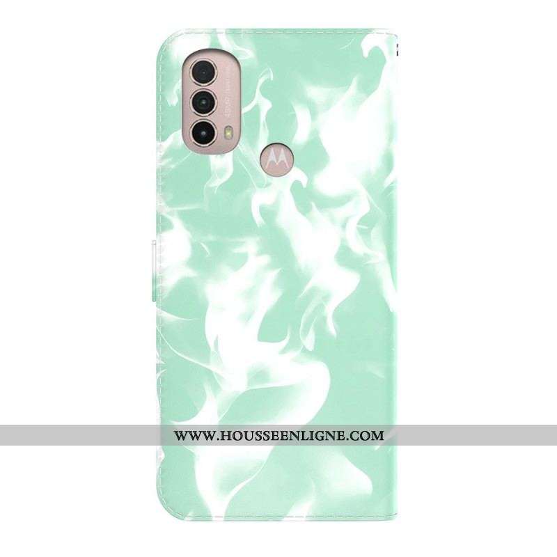 Housse Moto E40 / E30 /E20 Motif Abstrait