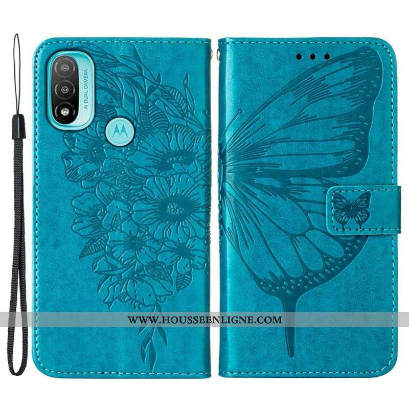 Housse Moto E40 / E30 / E20 Papillon Design