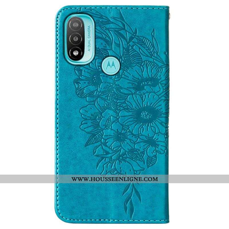 Housse Moto E40 / E30 / E20 Papillon Design