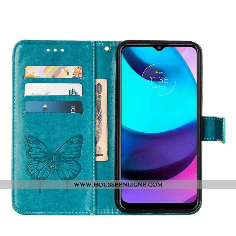 Housse Moto E40 / E30 / E20 Papillon Design