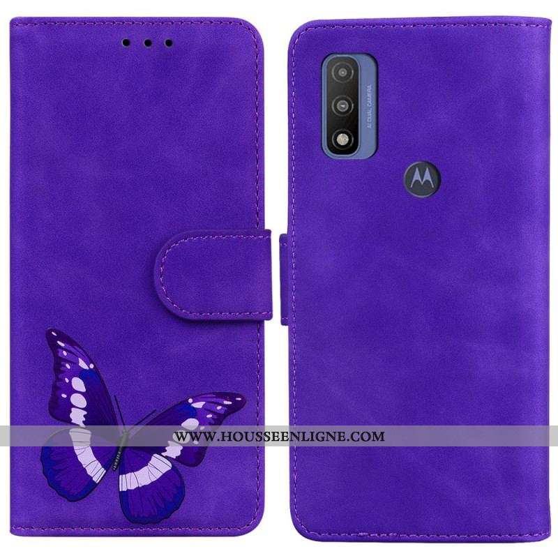 Housse Moto E40 / E30 / E20 Skin-Touch Papillon