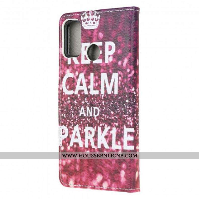 Housse Moto G30 / Moto G10 Keep Calm and Sparkle