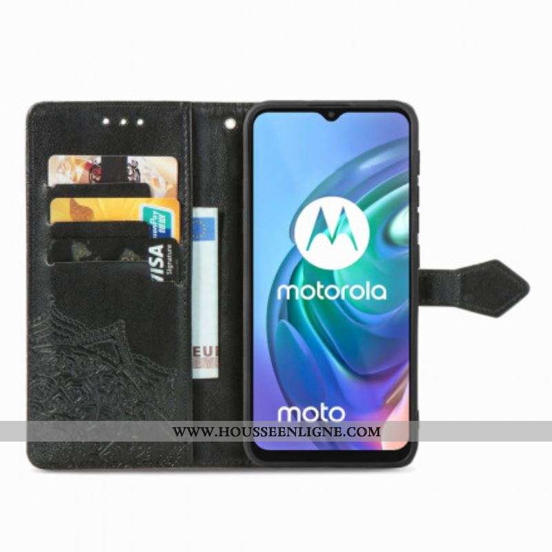 Housse Moto G30 / Moto G10 Mandala Moyen Age