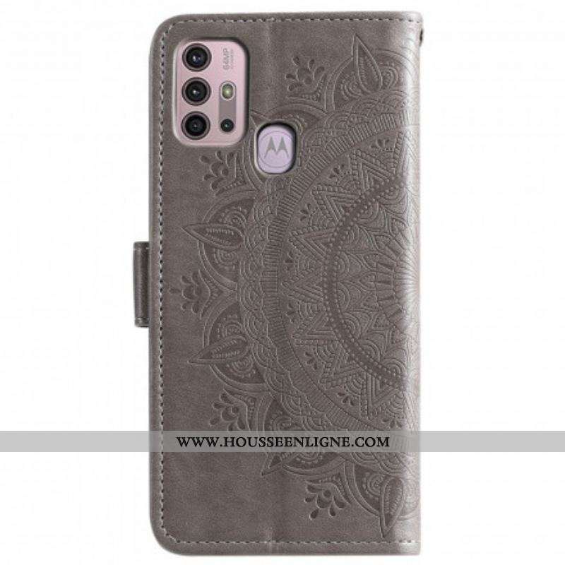 Housse Moto G30 / Moto G10 Mandala Soleil