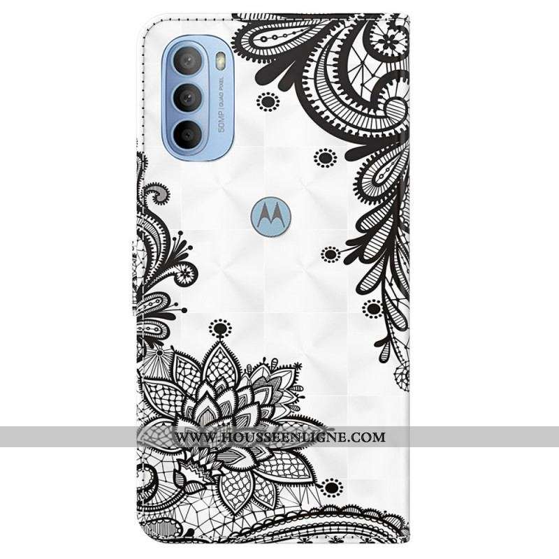 Housse Moto G41 / G31 Chic Dentelle