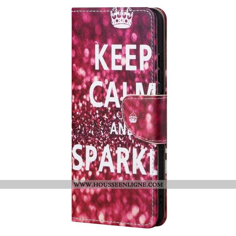 Housse Moto G41 / G31 Keep Calm and Sparkle