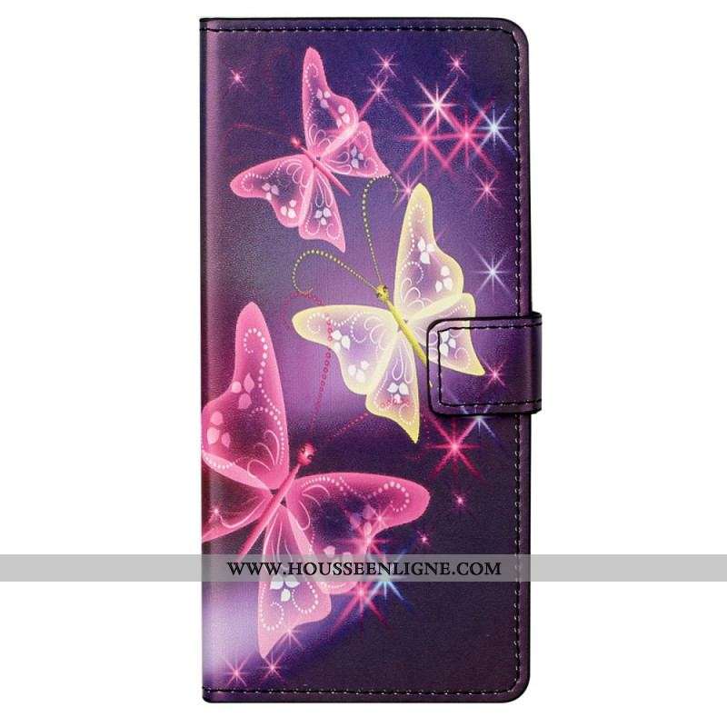 Housse Moto G41 / G31 Papillons et Fleurs