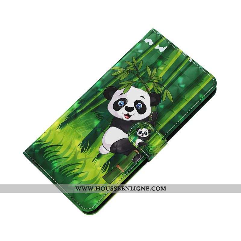 Housse Moto G51 5G Panda et Bambou