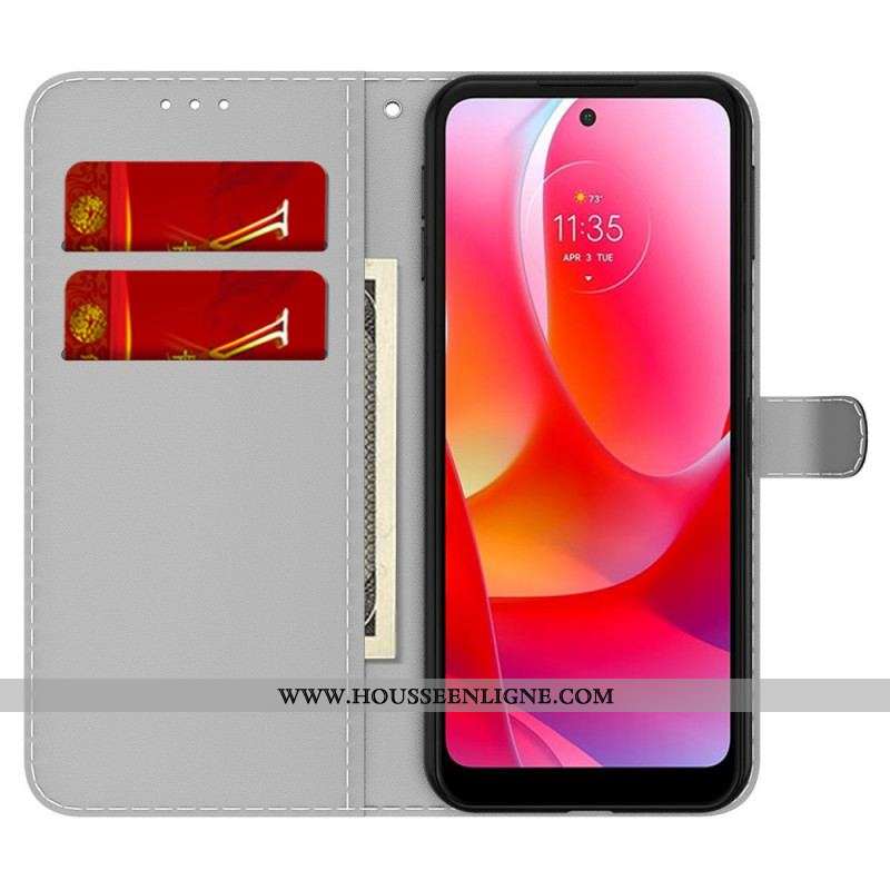 Housse Moto G71 5G Motif Abstrait