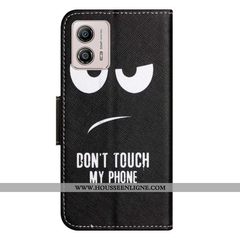 Housse Moto G73 5G Don't Touch my Phone