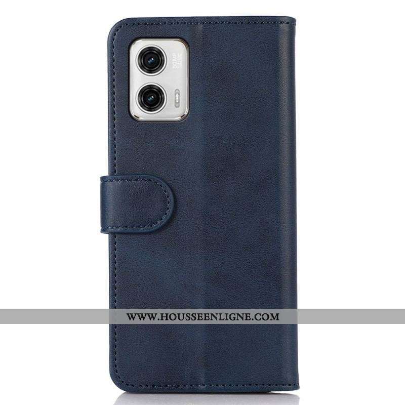 Housse Moto G73 5G Style Cuir Classique