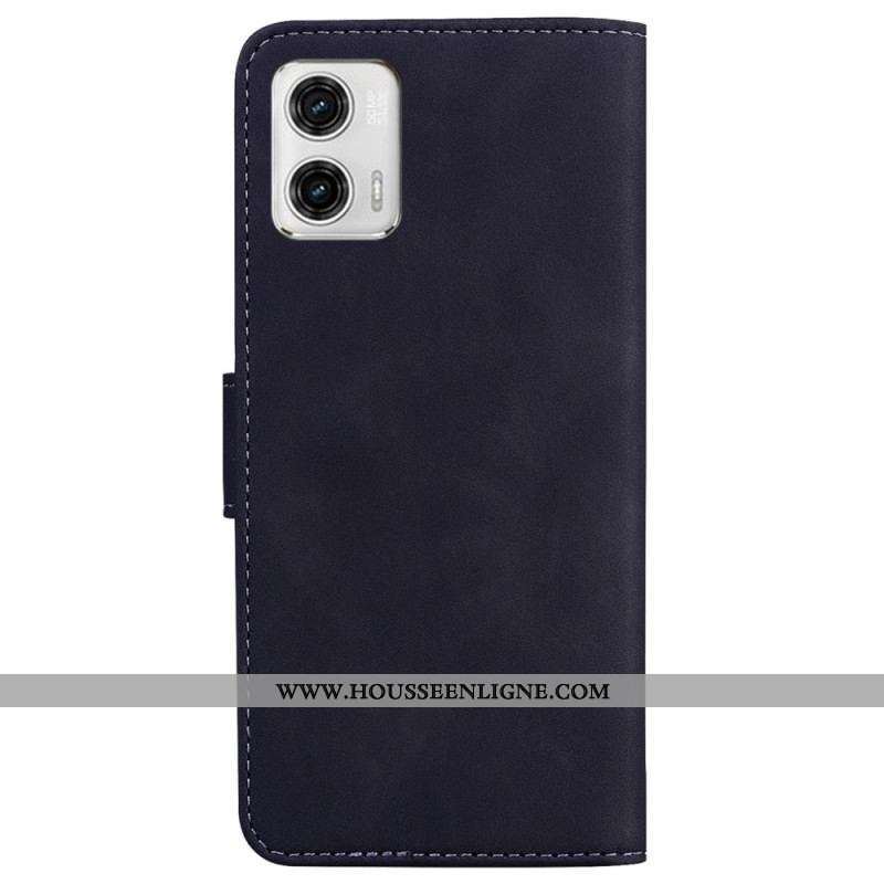 Housse Moto G73 5G Unie Coutures Apparentes