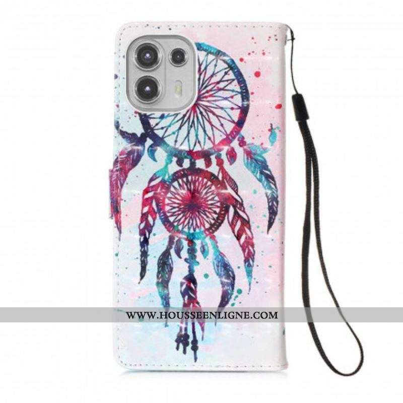 Housse Motorola Edge 20 Lite Attrape Rêves Aquarelle